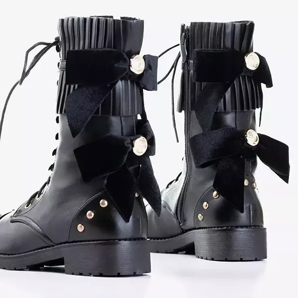 OUTLET Schwarze Damentaschen mit hohem Bund und Jets Cilecy - Schuhe
