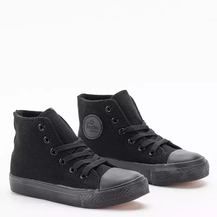 OUTLET Schwarze High-Top-Sneaker für Kinder Skarlette - Schuhe