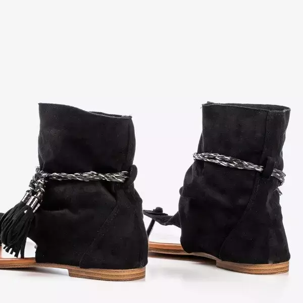 OUTLET Schwarze Sandalen mit Obermaterial Semara - Schuhe
