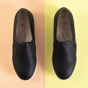 OUTLET Schwarze Slip-Sneakers für Kinder - bei Lanerga - Footwear
