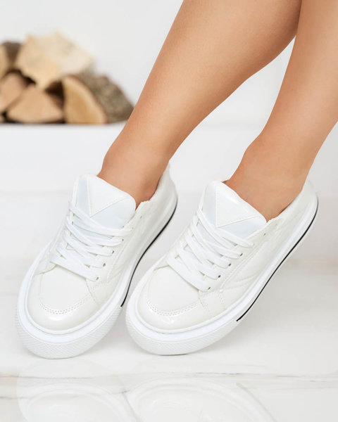 OUTLET Weiße Sport-Sneaker für Damen Smaqo - Schuhe