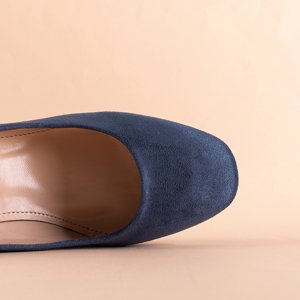 Ohara blaue Damenpumps mit niedrigem Absatz - Schuhe
