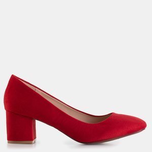 Ohara rote Damenpumps mit niedrigem Absatz - Schuhe