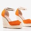 Orange Espadrilles auf einem hohen Keil Sablac - Footwear