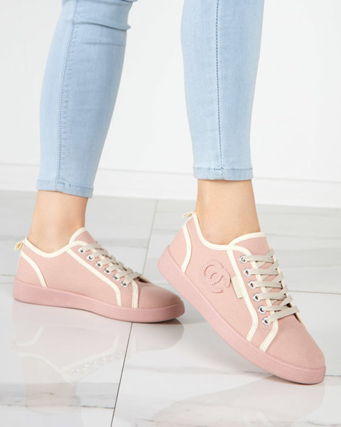 Pinke Damen-Sneaker mit Wefera-Badge - Schuhe
