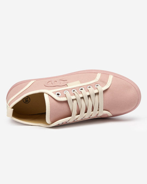 Pinke Damen-Sneaker mit Wefera-Badge - Schuhe