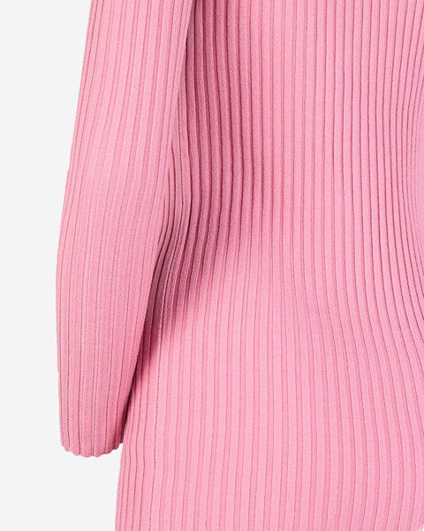 Pinkes Pulloverkleid für Damen - Kleidung