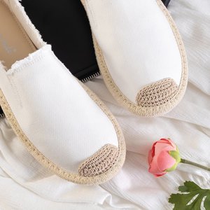 Rafiels weiße Espadrilles aus Damenstoff - Schuhe