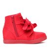 Red sneakers with studs - Footwear