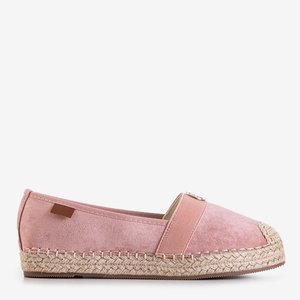 Rosa Damen-Espadrilles mit flachen Anatola-Absätzen - Schuhe