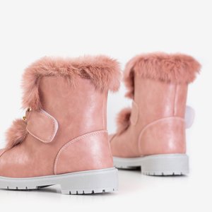 Rosa Damen Schneeschuhe mit Fell Enila - Schuhe