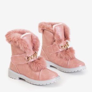 Rosa Damen Schneeschuhe mit Fell Enila - Schuhe