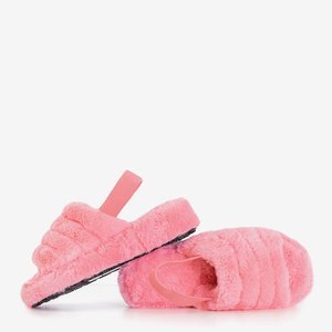 Rosa Frauen Fornax Pelz Hausschuhe - Schuhe