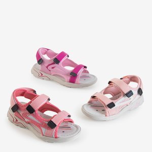 Rosa Kindersandalen mit Klettverschluss - Schuhe