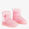 Rosa Kinderschneeschuhe mit Fell Xiala - Schuhe
