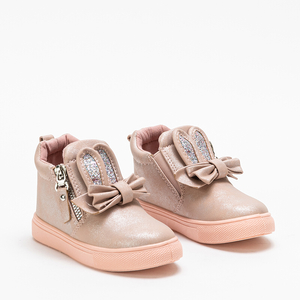 Rosa Mädchen-Sneaker mit dekorativem Oberteil Ysis - Footwear