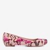 Rosa Melisse mit Flamingodruck Copteria - Schuhe