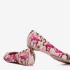 Rosa Melisse mit Flamingodruck Copteria - Schuhe