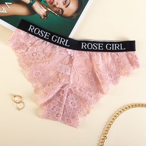 Rosa Spitzenhöschen für Damen - Unterwäsche