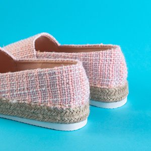 Rosa Tweed-Espadrilles für Damen Elizabet - Schuhe