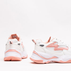 Rosa und weiße Sportschuhe für Damen Krinosi Sneakers - Schuhe