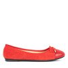 Rote Ballerinas mit Avera-Schleife - Schuhe 1