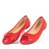 Rote Ballerinas mit Avera-Schleife - Schuhe 1