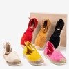 Rote Damen-Espadrilles auf der Citiva-Plattform - Schuhe 1