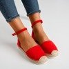 Rote Damen-Espadrilles auf der Citiva-Plattform - Schuhe 1