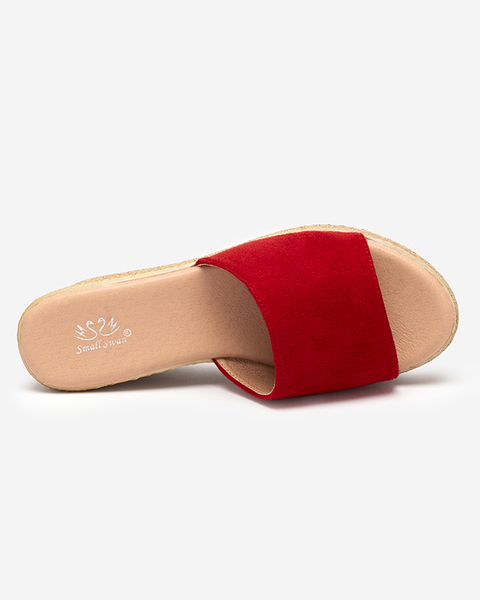 Rote Damen-Keilsandalen Bralissa - Footwear