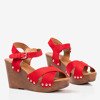 Rote Damensandalen auf der Susannah-Post - Schuhe 1