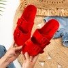 Rote Damenschuhe mit Recasa-Schnallen - Schuhe
