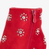 Rote Damenstiefeletten mit Dekorationen Venzi - Schuhe