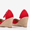 Rote Espadrilles auf einem Keil Bonita - Schuhe