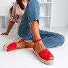 Rote Espadrilles mit Narilina-Schnitt - Schuhe