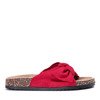 Rote Flip-Flops mit Lottie-Schleife - Schuhe 1