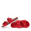 Rote Hausschuhe mit Schleife Marecia - Footwear