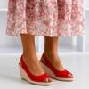 Rote Keilsandalen für Damen Lacasia - Footwear