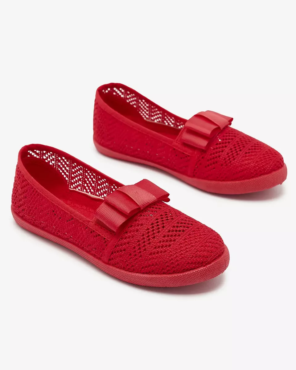 Rote Mädchen-Sneakers mit Schleife Lolisa - Schuhe