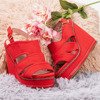 Rote Sandalen am Keil Boneta - Footwear 1