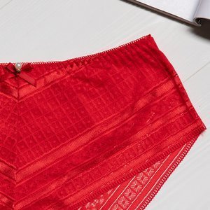 Rote Spitzenhöschen für Damen - Unterwäsche