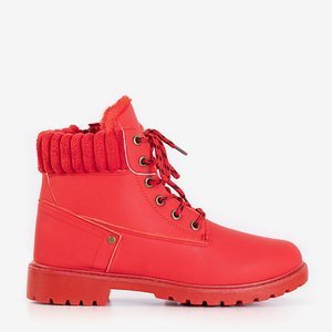 Rote Wanderschuhe für Damen von Valdeman - Schuhe
