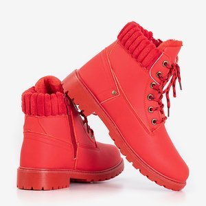 Rote Wanderschuhe für Damen von Valdeman - Schuhe