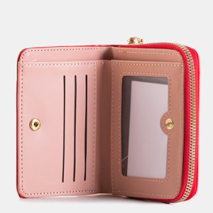 Rote klassische Damenbrieftasche - Wallet