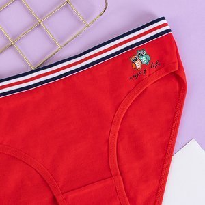 Rotes Damenhöschen - Unterwäsche