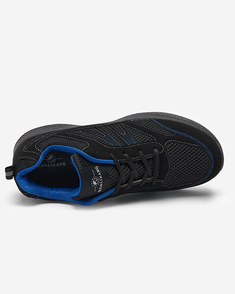 Schwarz-blaue Beniro-Schnürschuhe für Herren - Footwear