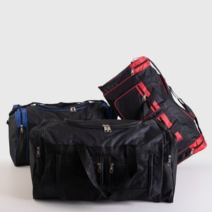 Schwarz-blaue Reisetasche - Handtaschen