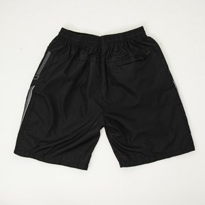 Schwarz-graue Herren-Shorts - Kleidung