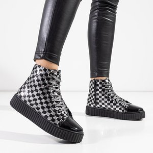 Schwarz-silberne Damen-Sportschuhe von Odelia - Footwear