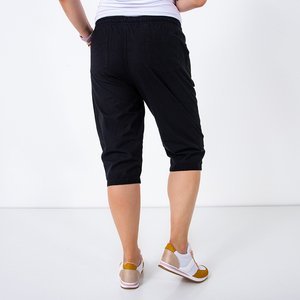 Schwarze 3/4 Shorts für Damen - Kleidung